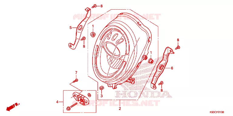 PHARE Honda SCOOTER 110 SCOOPY 2020  ACF110CBTL
