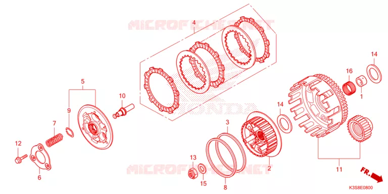 EMBRAYAGE Honda MOTO 300 CL 2023  CL300AP