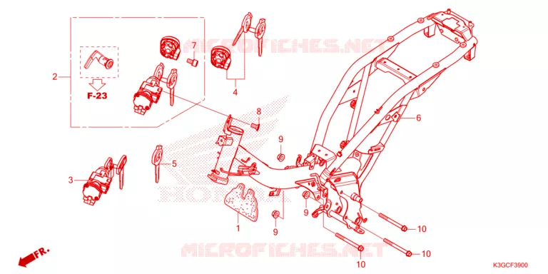CADRE Honda MOTO 125 DREAM 2023  AND125MDP