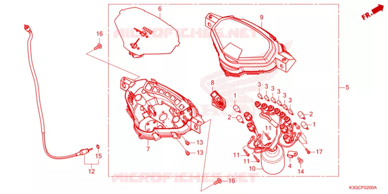 COMPTEUR Honda MOTO 125 DREAM 2023  AND125MDP
