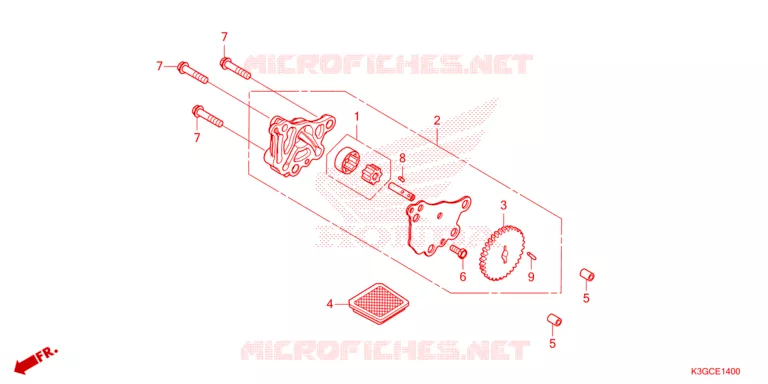 POMPE A HUILE Honda MOTO 125 DREAM 2023  AND125MDP