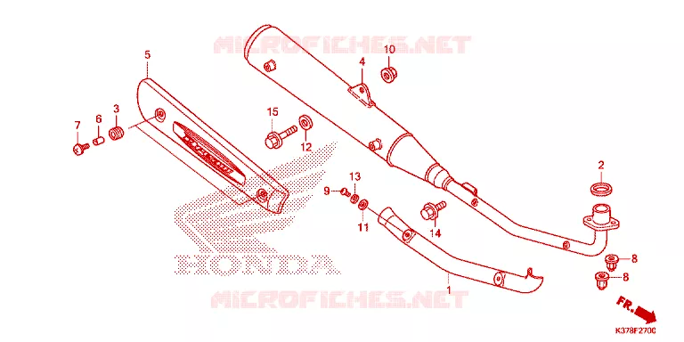 SILENCIEUX D'ECHAPPEMENT Honda MOTO 125 DREAM 2021  AND125MDM