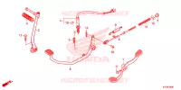 PEDALE   KICK pour Honda DREAM 125 de 2020