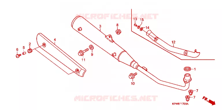 SILENCIEUX D'ECHAPPEMENT Honda MOTO 125 DREAM 2013  AND125MDD