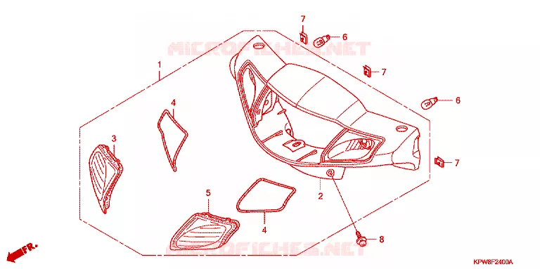 CLIGNOTANT AVANT Honda MOTO 125 DREAM 2010  AND125MDA