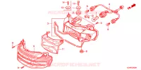 FEUX ARRIERE pour Honda SUPER CUB 110 DREAM PGMFI, Kick start de 2011
