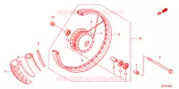 ROUE AVANT pour Honda SUPER CUB 110 DREAM PGMFI, Kick start de 2011