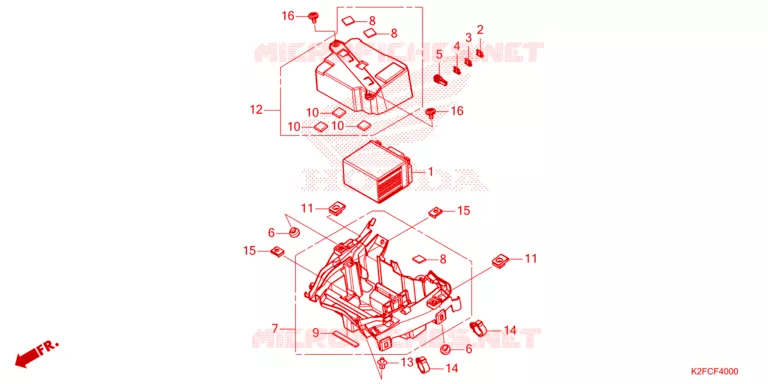 BATTERIE Honda SCOOTER 110 SCOOPY 2021  ACF110CBTM