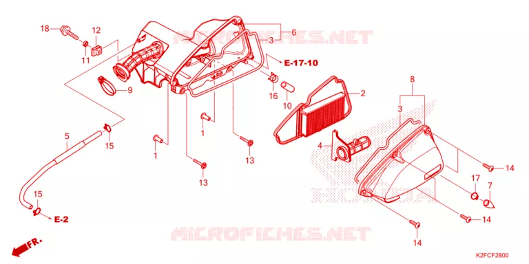FILTRE A AIR Honda SCOOTER 110 SCOOPY 2021  ACF110CBTM