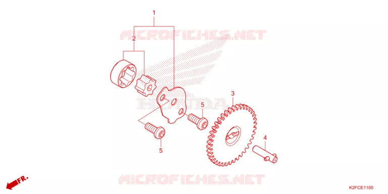 POMPE A HUILE Honda SCOOTER 110 SCOOPY 2021  ACF110CBTM