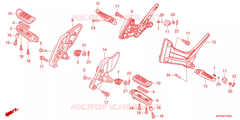 REPOSE PIED Honda MOTO 1300 CB 2024  CB1300ADP