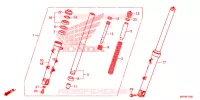 FOURCHE pour Honda CB 500 F ABS de 2021