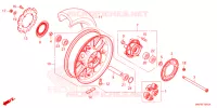 ROUE ARRIERE pour Honda CB 500 F ABS de 2021