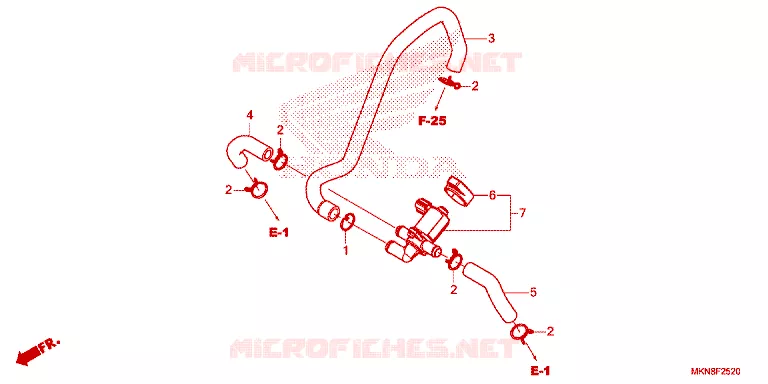 VALVE DE COMMANDE D'INJECTION D'AIR Honda MOTO 650 CB 2019  CB650RAK