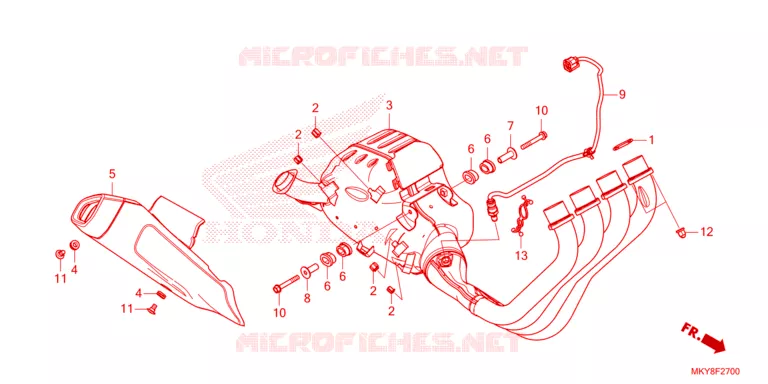 SILENCIEUX D'ECHAPPEMENT Honda MOTO 650 CB 2021  CB650RAM