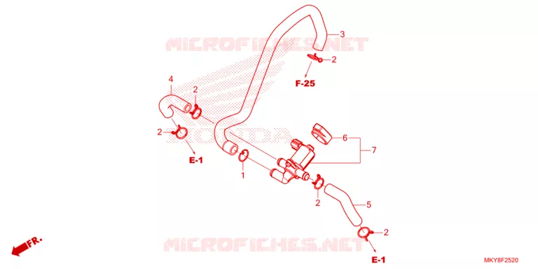 VALVE DE COMMANDE D'INJECTION D'AIR Honda MOTO 650 CB 2023  CB650RAP