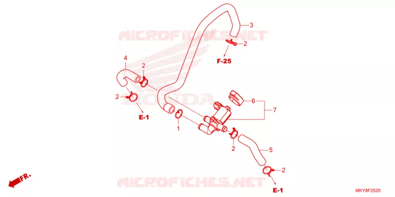 VALVE DE COMMANDE D'INJECTION D'AIR Honda MOTO 650 CB 2023  CB650RAP