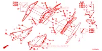 COUVERCLES LATERAUX   ARRIERES pour Honda CBR 250 R ABS MORIWAKI de 2014