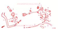LEVIER DE GUIDON   CABLE   COMMODO pour Honda CBR 250 R ABS MORIWAKI de 2014