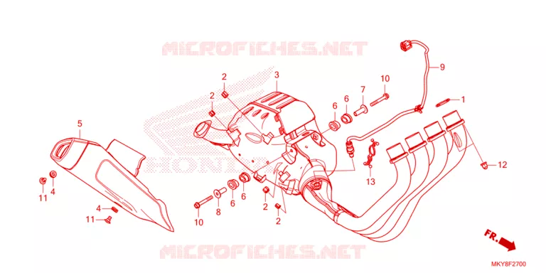 SILENCIEUX D'ECHAPPEMENT Honda MOTO 650 CBR 2021  CBR650RAM