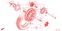 ROUE ARRIERE pour Honda REBEL 500 de 2021