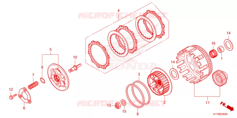 EMBRAYAGE Honda MOTO 300 CRF 2023  CRF300LDP