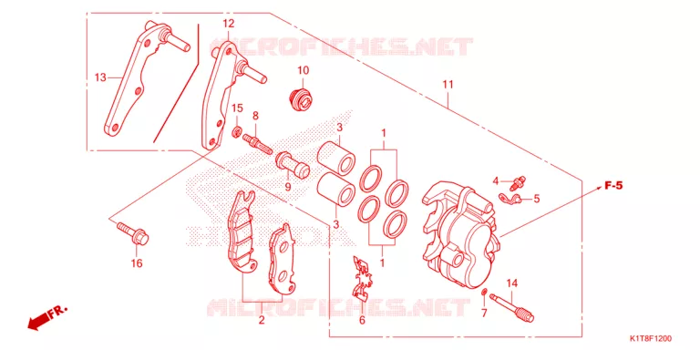 ETRIER DE FREIN AVANT Honda MOTO 300 CRF 2023  CRF300LDP