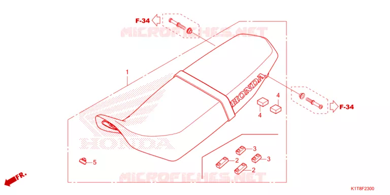 SELLE Honda MOTO 300 CRF 2023  CRF300LRP