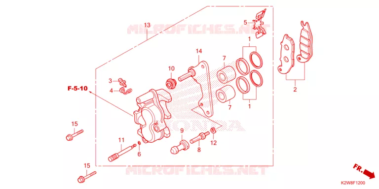 ETRIER DE FREIN AVANT Honda MOTO 125 DAX 2023  ST125AP