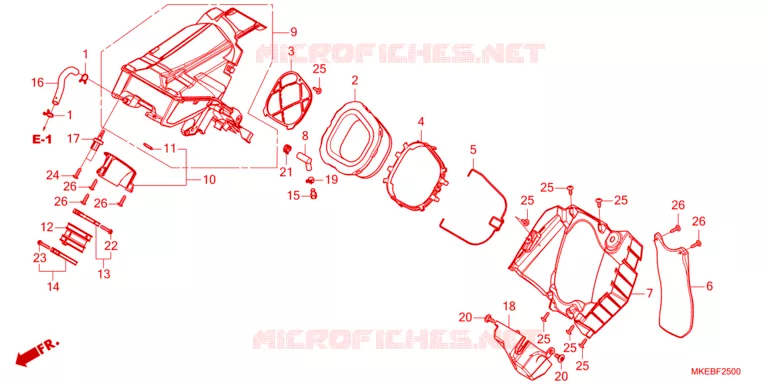 FILTRE A AIR Honda MOTO 450 CRF 2023  CRF450RXP