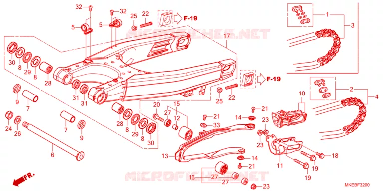 BRAS OSCILLANT Honda MOTO 450 CRF 2023  CRF450RP