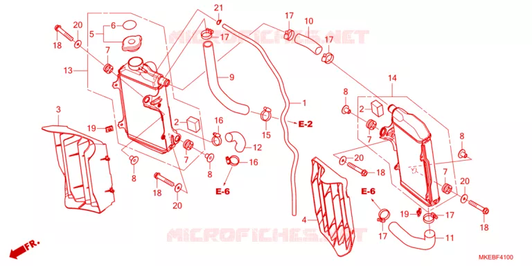 RADIATEUR Honda MOTO 450 CRF 2023  CRF450RP