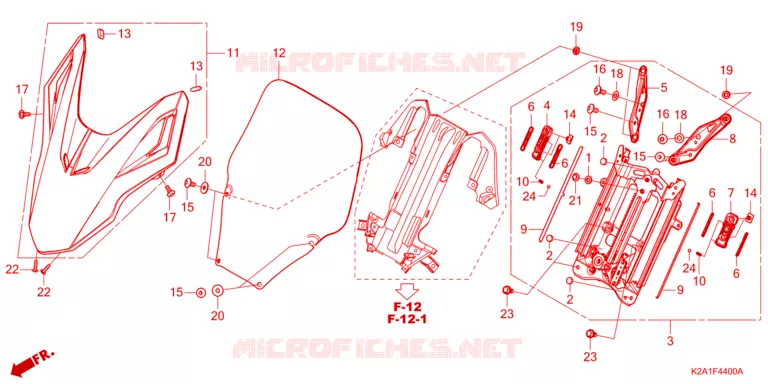 PARE BRISE Honda SCOOTER 250 FORZA 2023  NSS250AP
