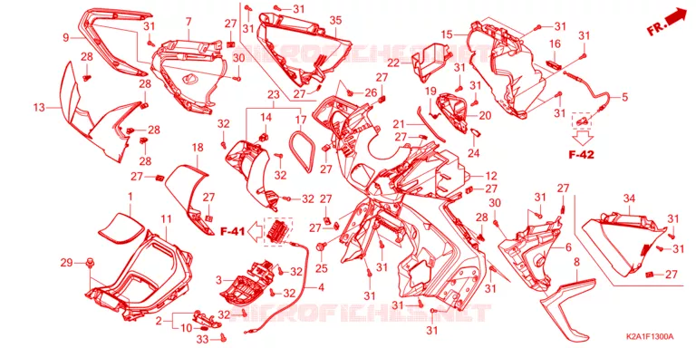 PROTEGE JAMBES Honda SCOOTER 250 FORZA 2023  NSS250AP