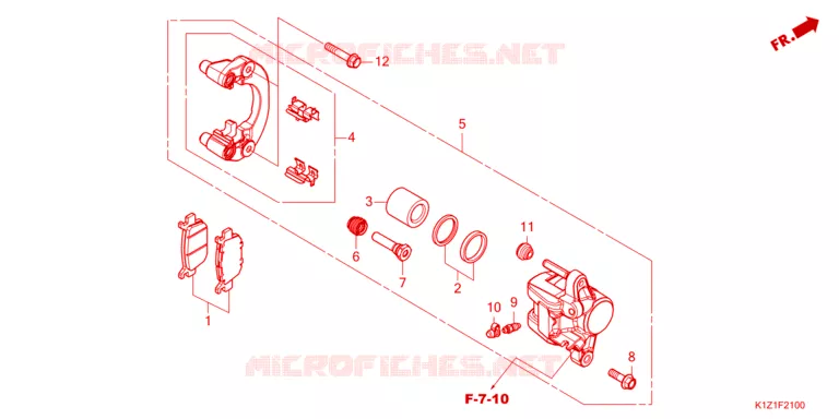 ETRIER DE FREIN ARRIERE Honda SCOOTER 160 PCX 2023  WW160AP