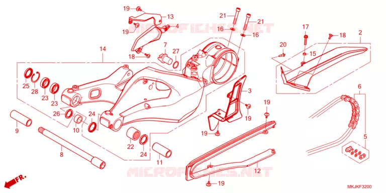 BRAS OSCILLANT Honda MOTO 1000 CB 2024  CB1000RAP