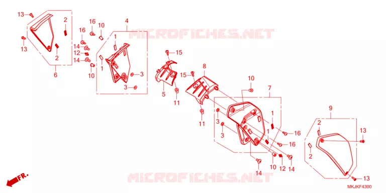 OUIES DE RADIATEUR Honda MOTO 1000 CB 2024  CB1000RAP