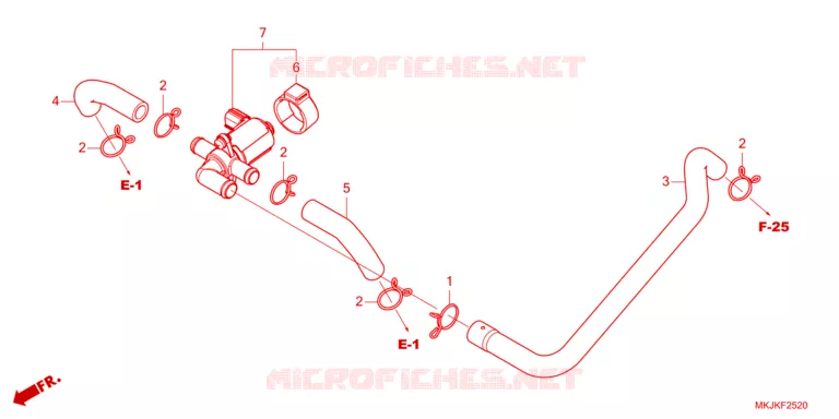 VALVE DE COMMANDE D'INJECTION D'AIR Honda MOTO 1000 CB 2023  CB1000RAP