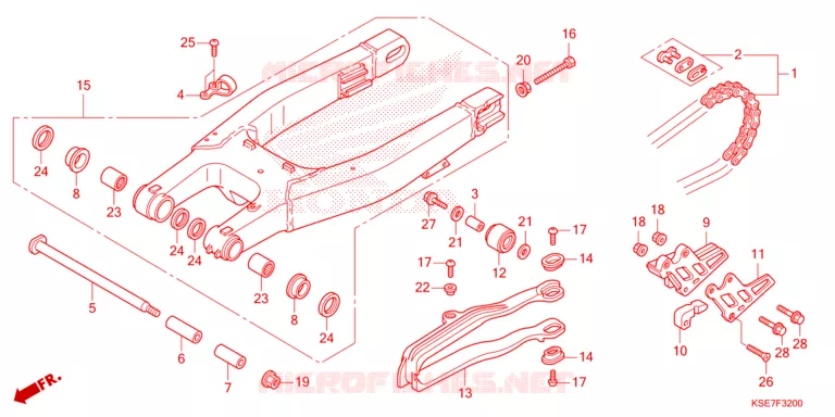 BRAS OSCILLANT Honda MOTO 150 CRF 2024  CRF150RBR