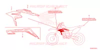 AUTOCOLLANTS pour Honda CRF 150 R de 2024