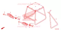BEQUILLE   REPOSE PIEDS pour Honda CRF 150 R de 2024