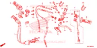 LEVIER DE GUIDON   CABLE   COMMODO pour Honda CRF 150 R de 2024