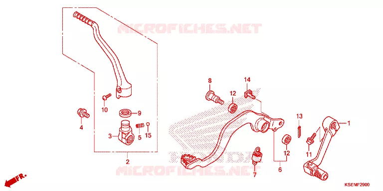 PEDALE - KICK Honda MOTO 150 CRF 2024  CRF150RR