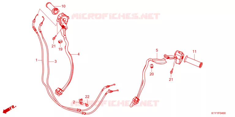 COMMODO - LEVIER - CABLE Honda SCOOTER 125 PCX 2023  WW125AP