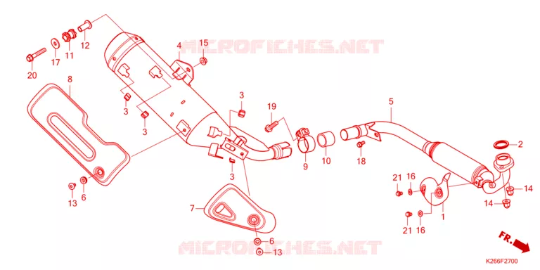 SILENCIEUX D'ECHAPPEMENT Honda MOTO 125 GROM 2023  MSX125AP