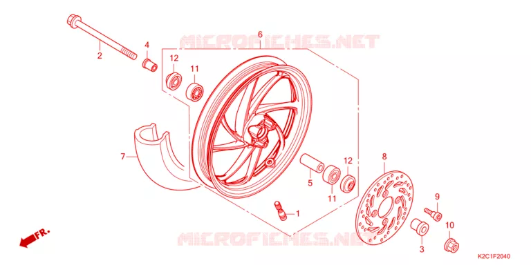ROUE AVANT Honda SCOOTER 110 DIO 2023  NSC110P