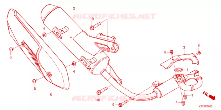SILENCIEUX D'ECHAPPEMENT Honda SCOOTER 110 DIO 2023  NSC110P