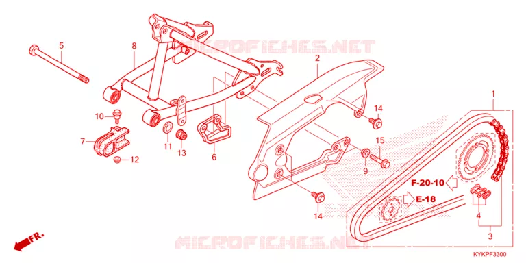 BRAS OSCILLANT Honda MOTO 110 CRF 2024  CRF110FR