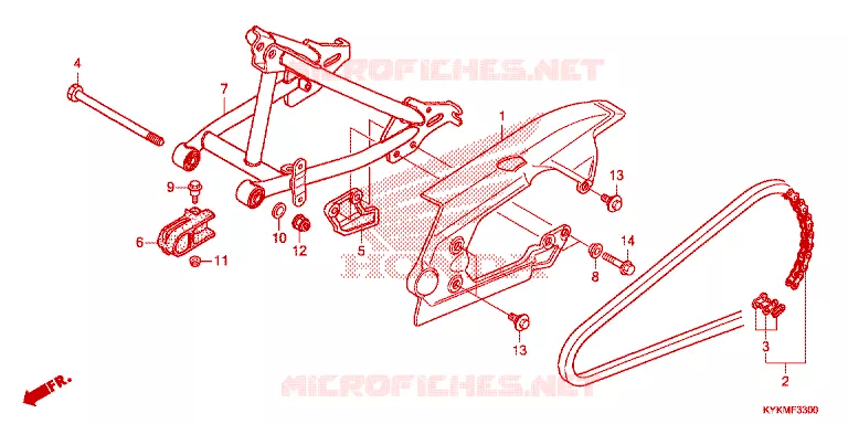 BRAS OSCILLANT Honda MOTO 110 CRF 2024  CRF110FR