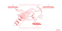 AUTOCOLLANTS pour Honda VFR 1200 F de 2012